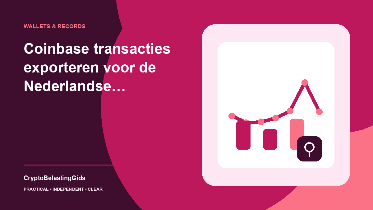 Coinbase transacties exporteren voor de Nederlandse belastingdienst