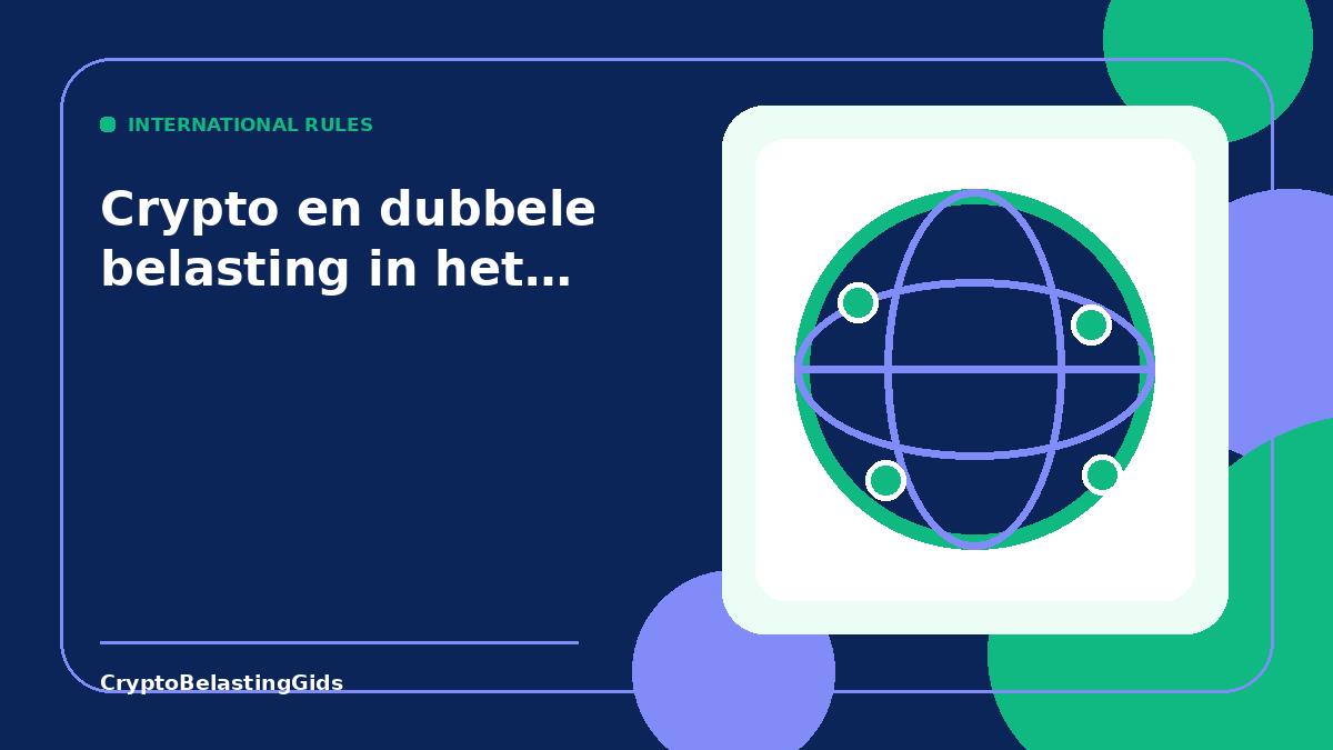 Crypto en dubbele belasting in het buitenland: welke gegevens bewaar je?