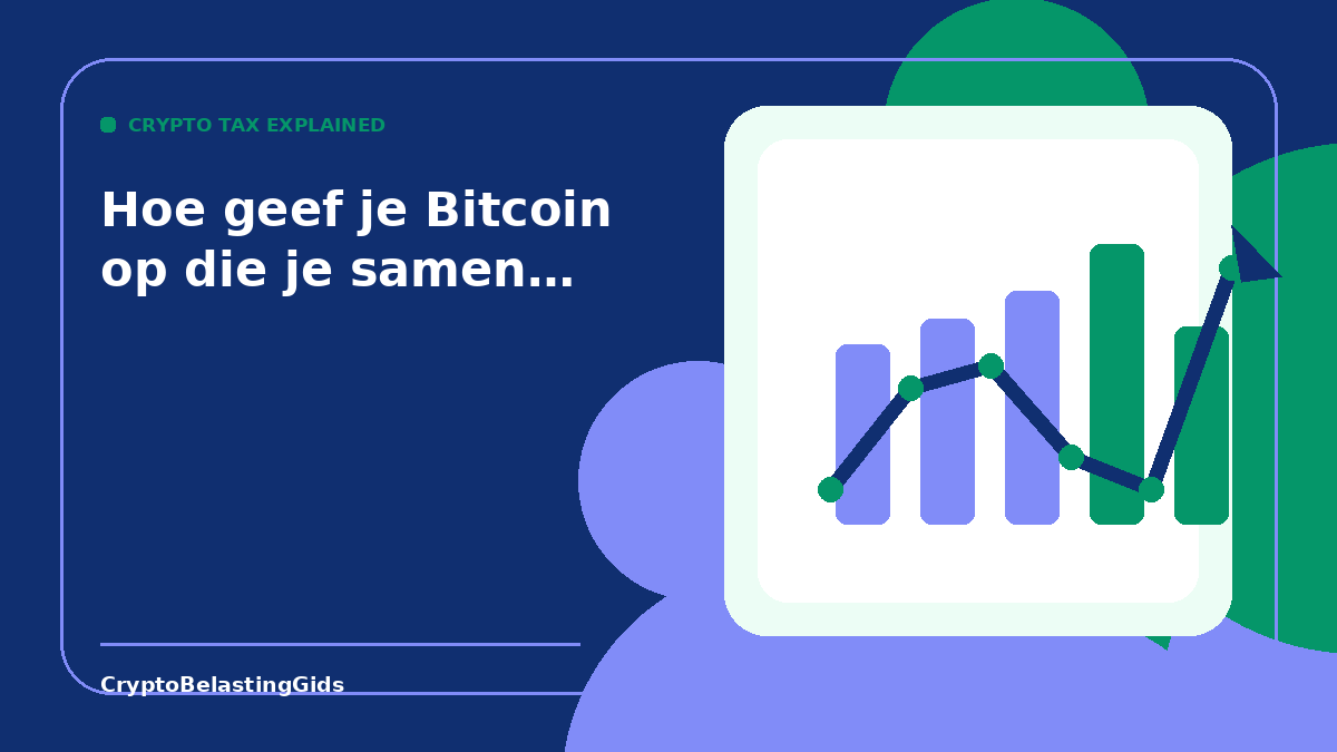 Hoe geef je Bitcoin op die je samen met je fiscale partner bezit