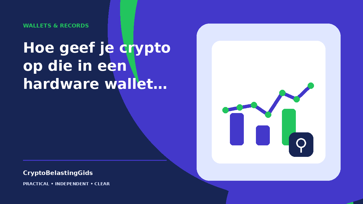 Hoe geef je crypto op die in een hardware wallet in een kluis ligt