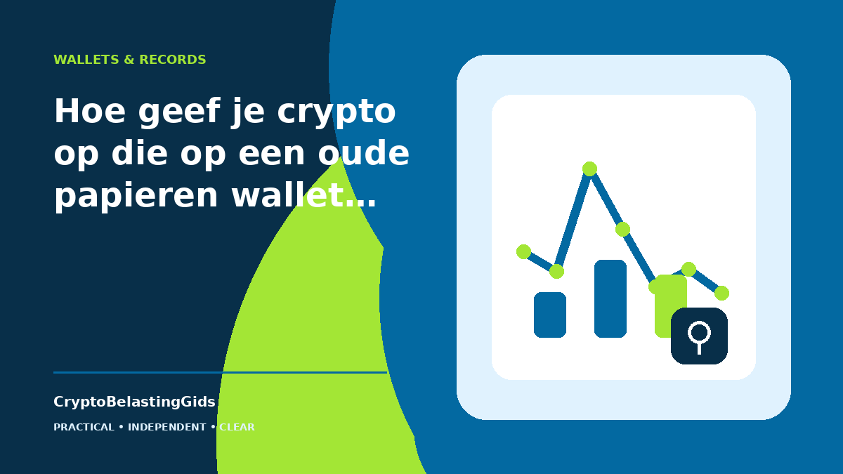 Hoe geef je crypto op die op een oude papieren wallet staat