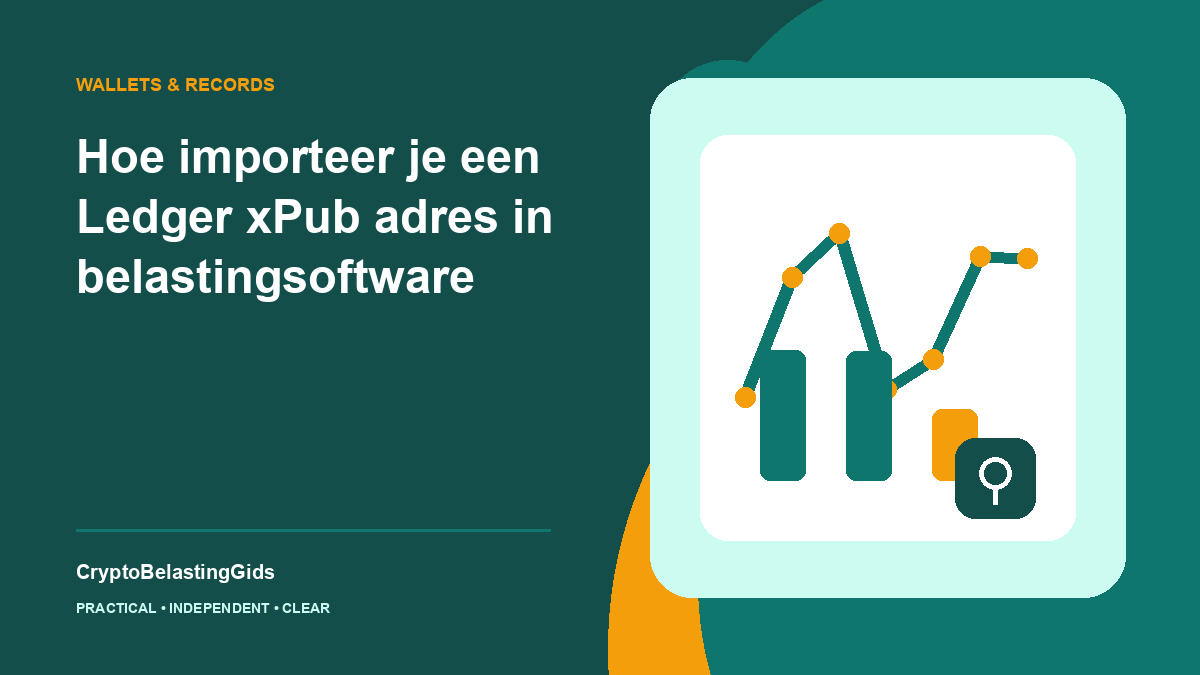 Hoe importeer je een Ledger xPub adres in belastingsoftware
