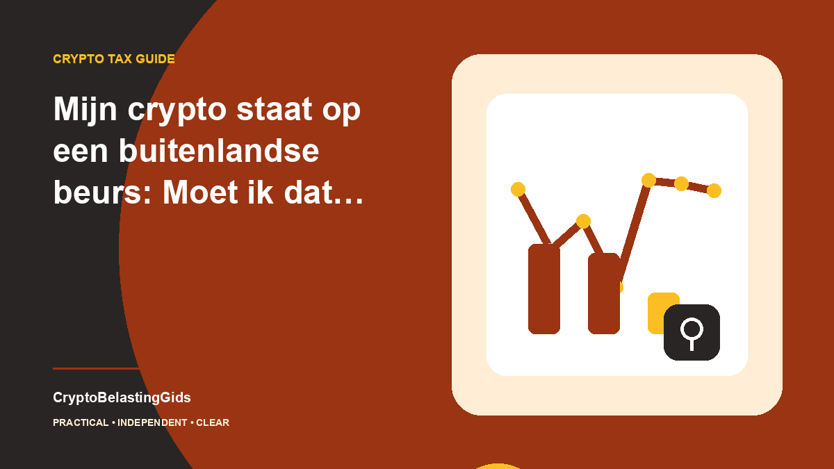 Mijn crypto staat op een buitenlandse beurs: Moet ik dat opgeven?